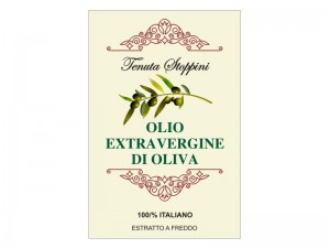 Etichette adesive per olio in bobina (mm.90x60) (cod.1E)